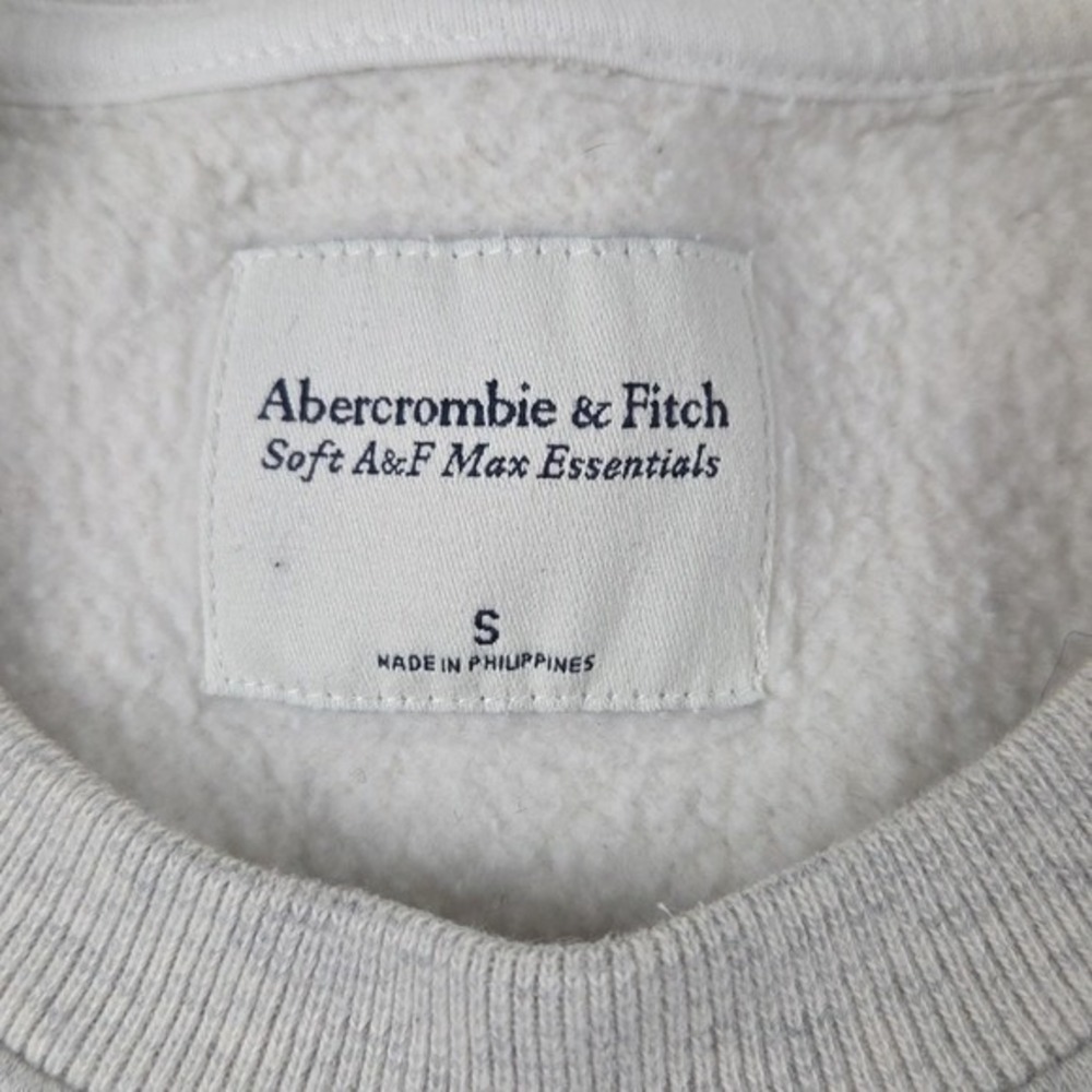 Abercrombie & Fitch Soft Max Essentials Womens Small Colorblock Gray Pullover - Picture 2 of 6